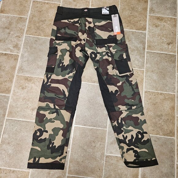 Dickies GDT Premium Flex Work Pants Mens 38x34 Camo Ripstop Cargo Double Knee - Picture 2 of 14